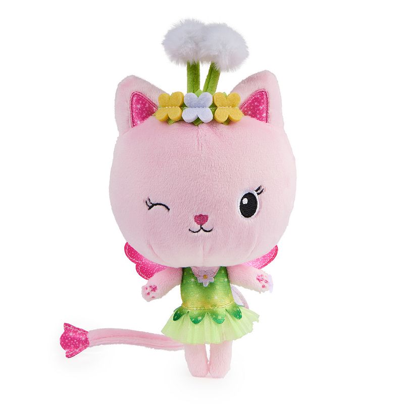 Spin Master Gabby's Dollhouse， 7-inch Kitty Fairy Purr-ific Plush Toy