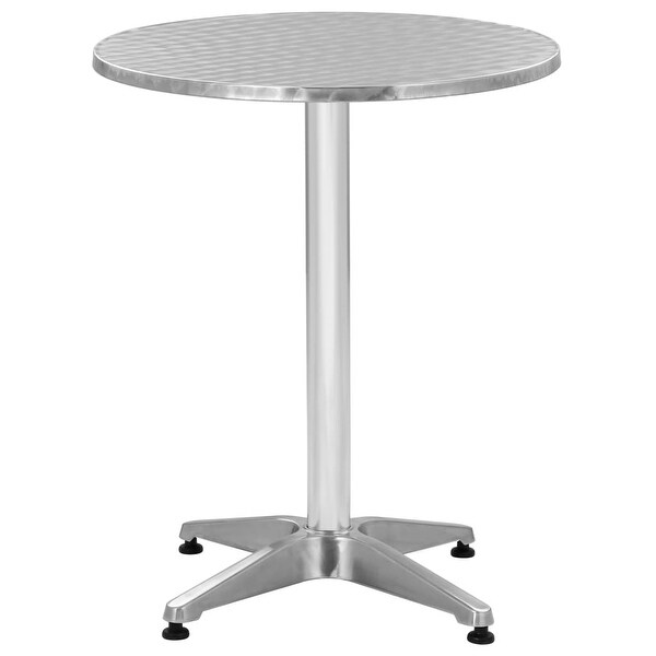 vidaXL Bistro Table Outdoor Side Table Garden Porch Deck Furniture Aluminum