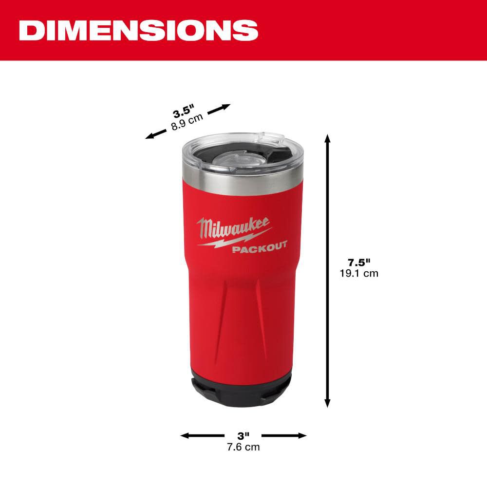 Milwaukee PACKOUT Tumbler 20oz 48-22-8392M910 from Milwaukee