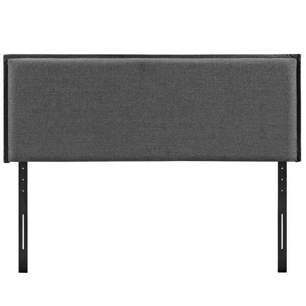 Modway Camille Grey Polyester/Solid Wood Full-size Upholstered Headboard - - 12654254