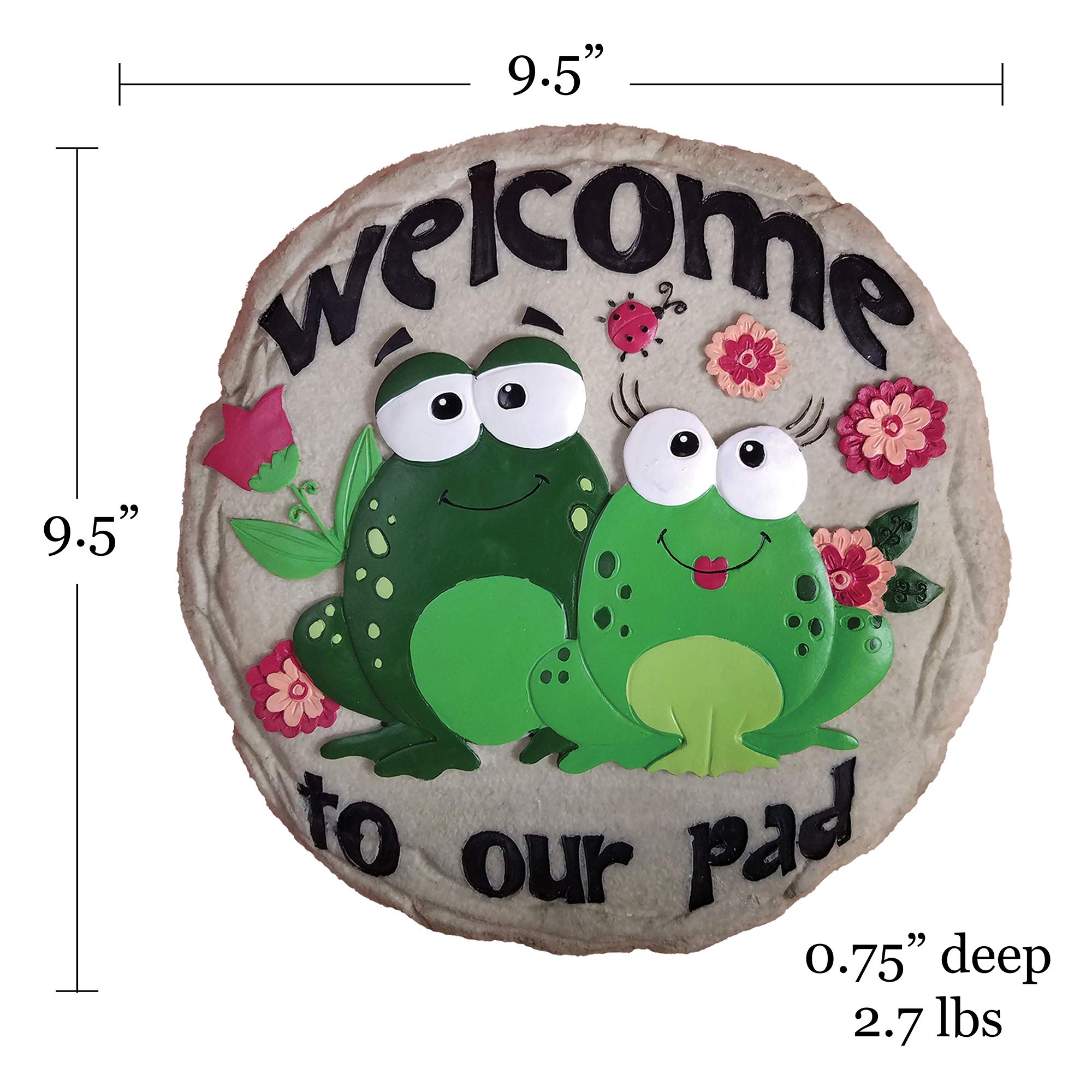 Spoontiques 13276 Welcome To Pad Stepping Stone