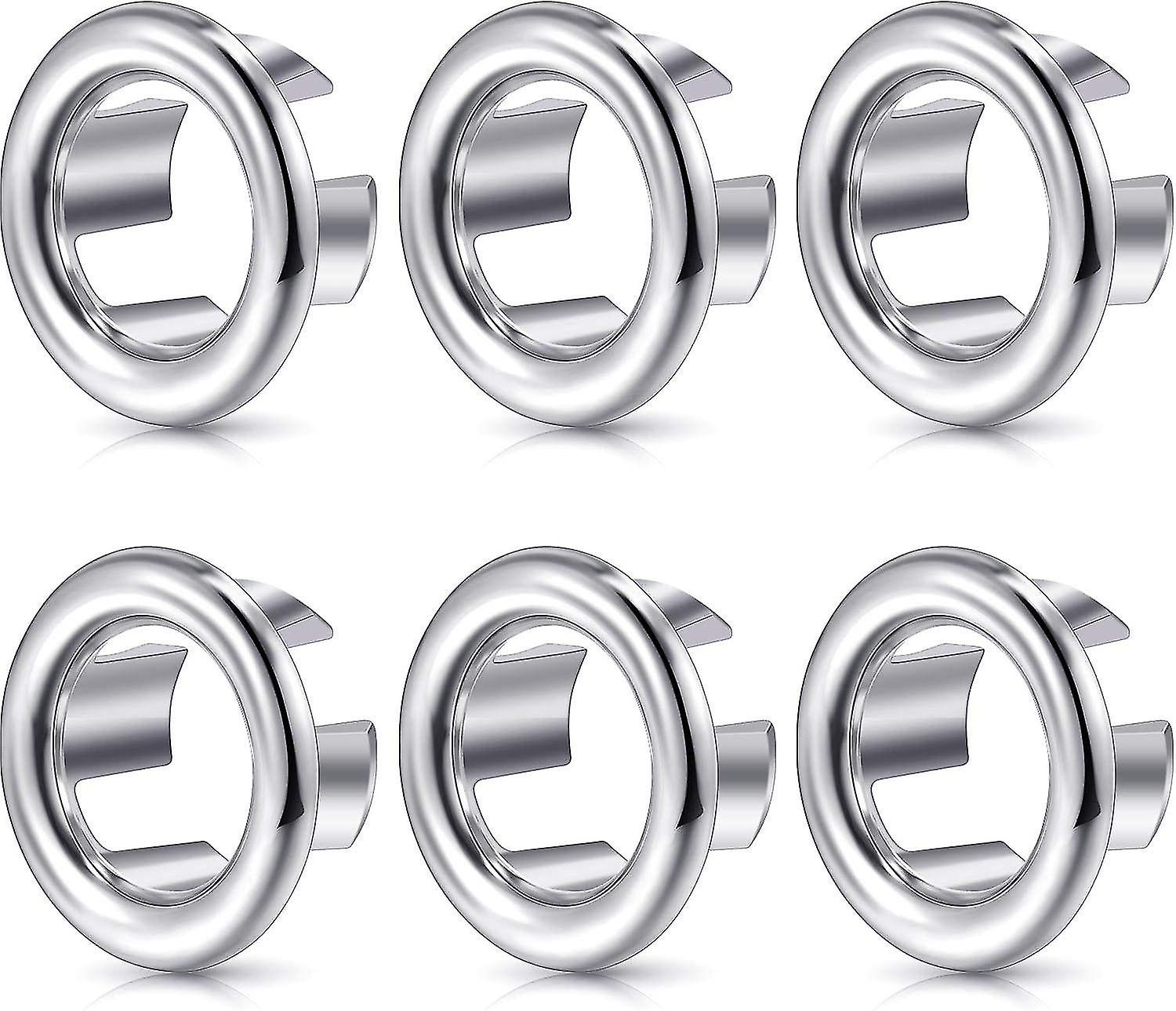 Other Sink Accessory 6 Pieces Sink Overflow Rings， Decorative Kitchen Bathroom Sink Round Overflow Overflow Cover Drain Plug Lid Insert Hole Scrollsqy