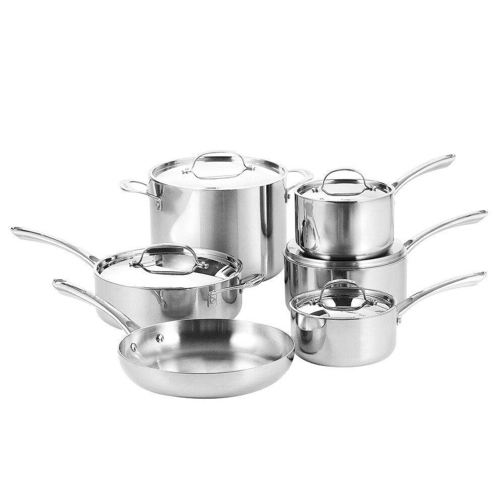 Bergner 11 Piece Tri Ply Cookware Set