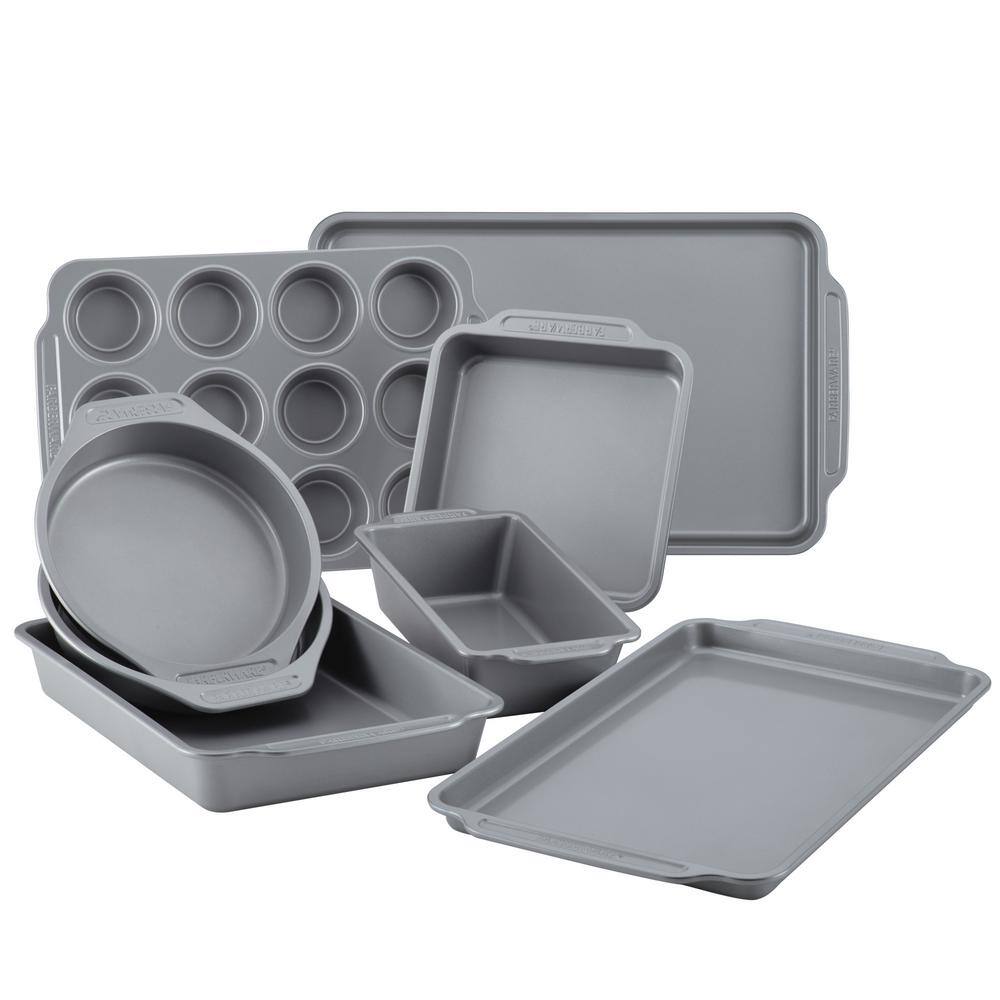 Farberware 8-Piece Gray Nonstick Bakeware Set 47765