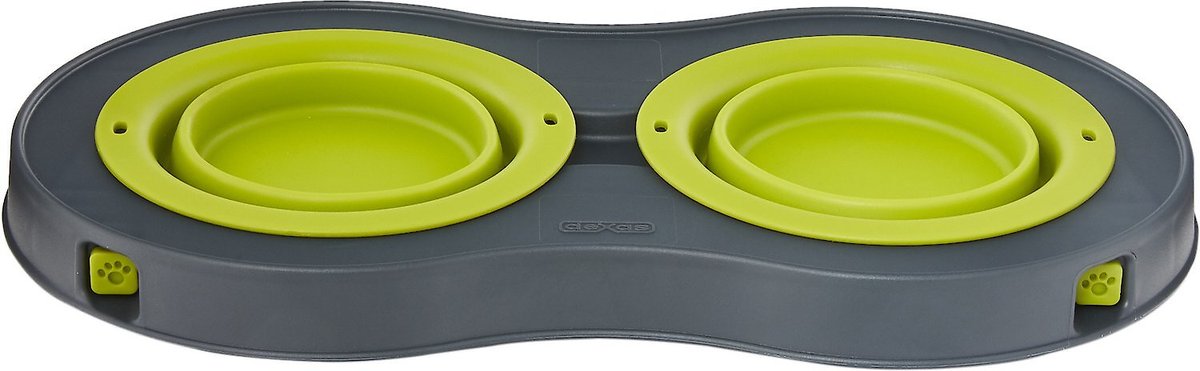 Dexas Popware for Pets Double Elevated Pet Bowls