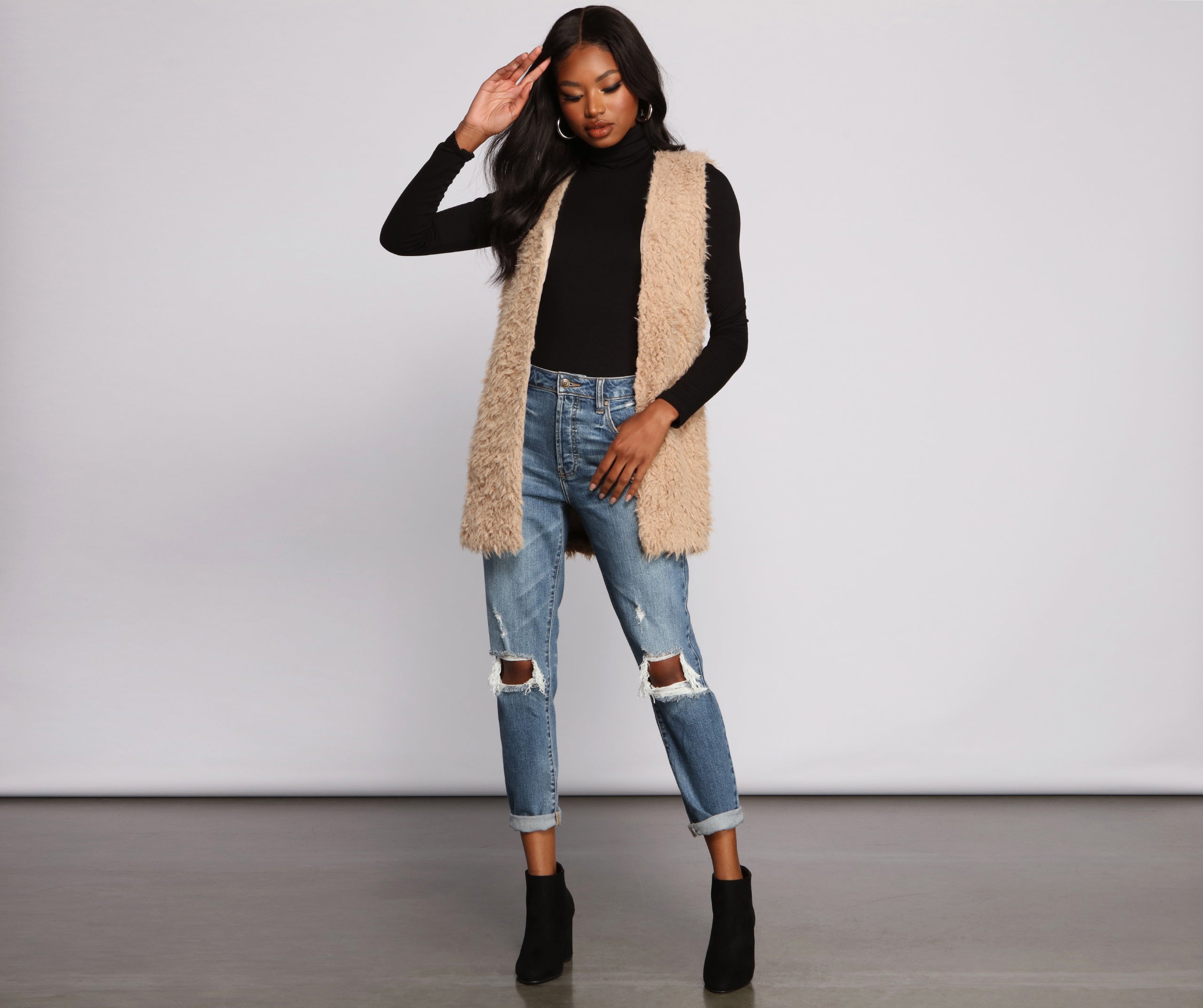 On Trend Faux Fur Vest