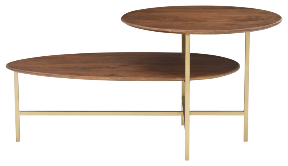 Tavin 2 Tiered Coffee Table   Contemporary   Coffee Tables   by GwG Outlet  Houzz