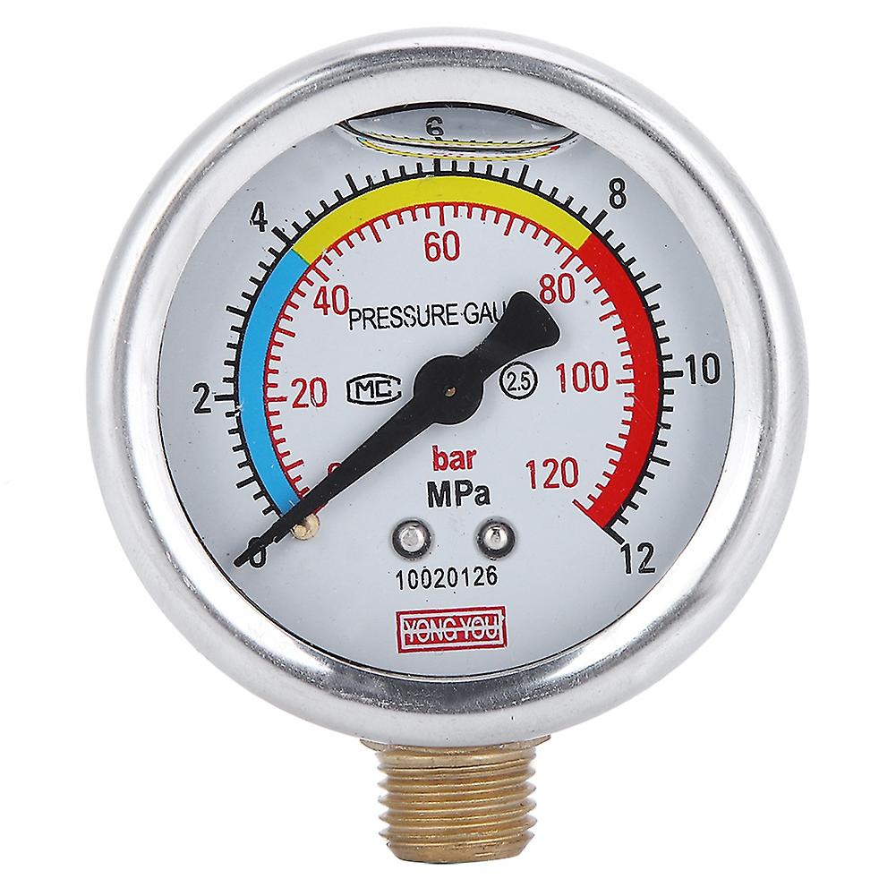 Oilimmersed Fit For 30 / 40 / 60 Type Pump G1/4 Pressure Gauge Dn8 Agricultural Supplies