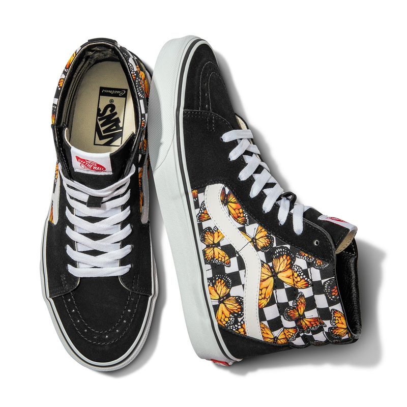 Customs Butterfly Checkerboard Sk8-Hi