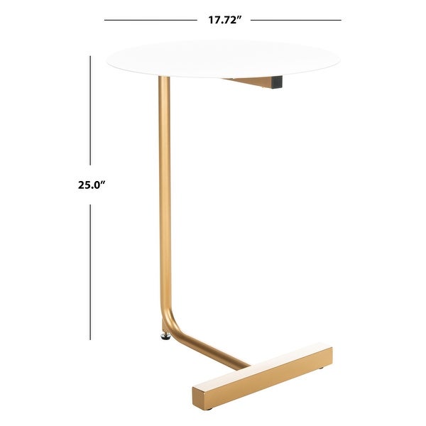 SAFAVIEH Haylee Round Side Drink C-Table - 17.7