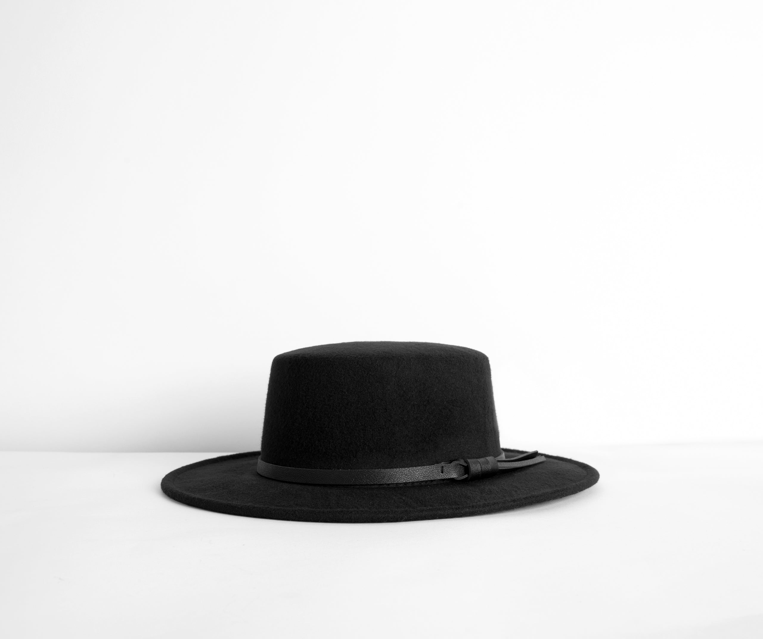 Belted Boater Hat