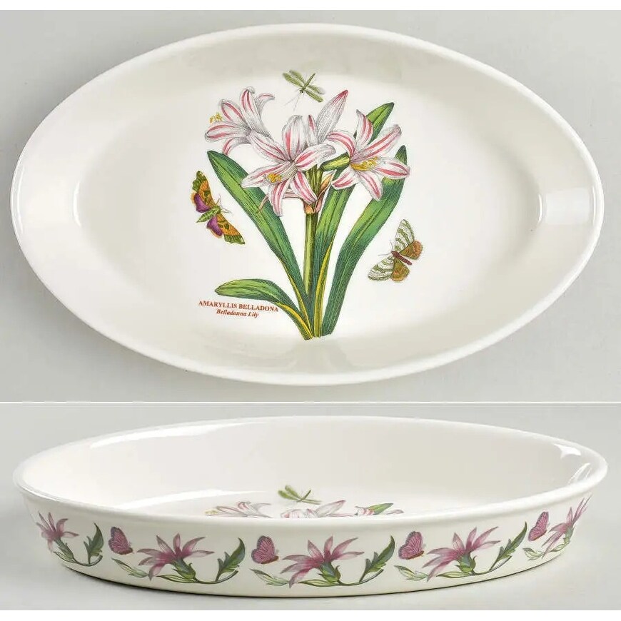 Portmeirion Botanic Garden Oval Baking Dish (Belladonna Lily)