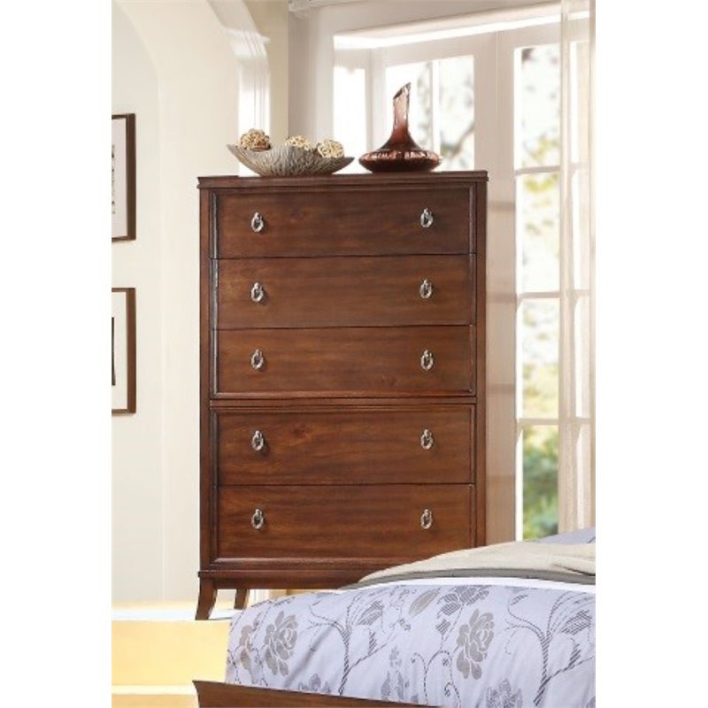 Acme Furniture Midway Cherry Chest with Five Drawers