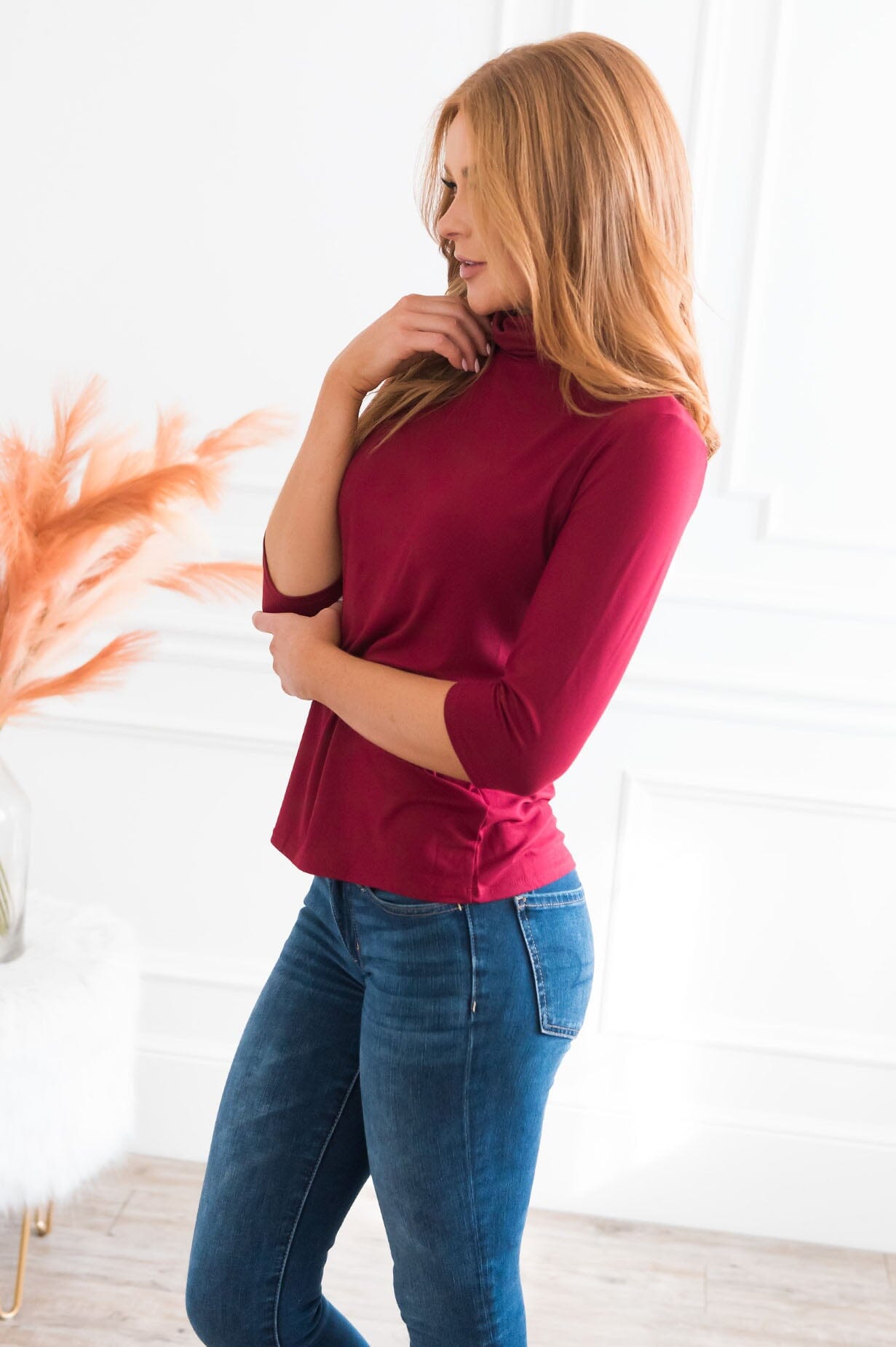 Simple Yet Perfect Modest Turtleneck Top