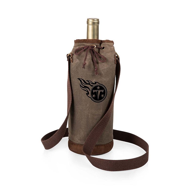 Picnic Time Tennessee Titans Waxed Canvas Wine Tote