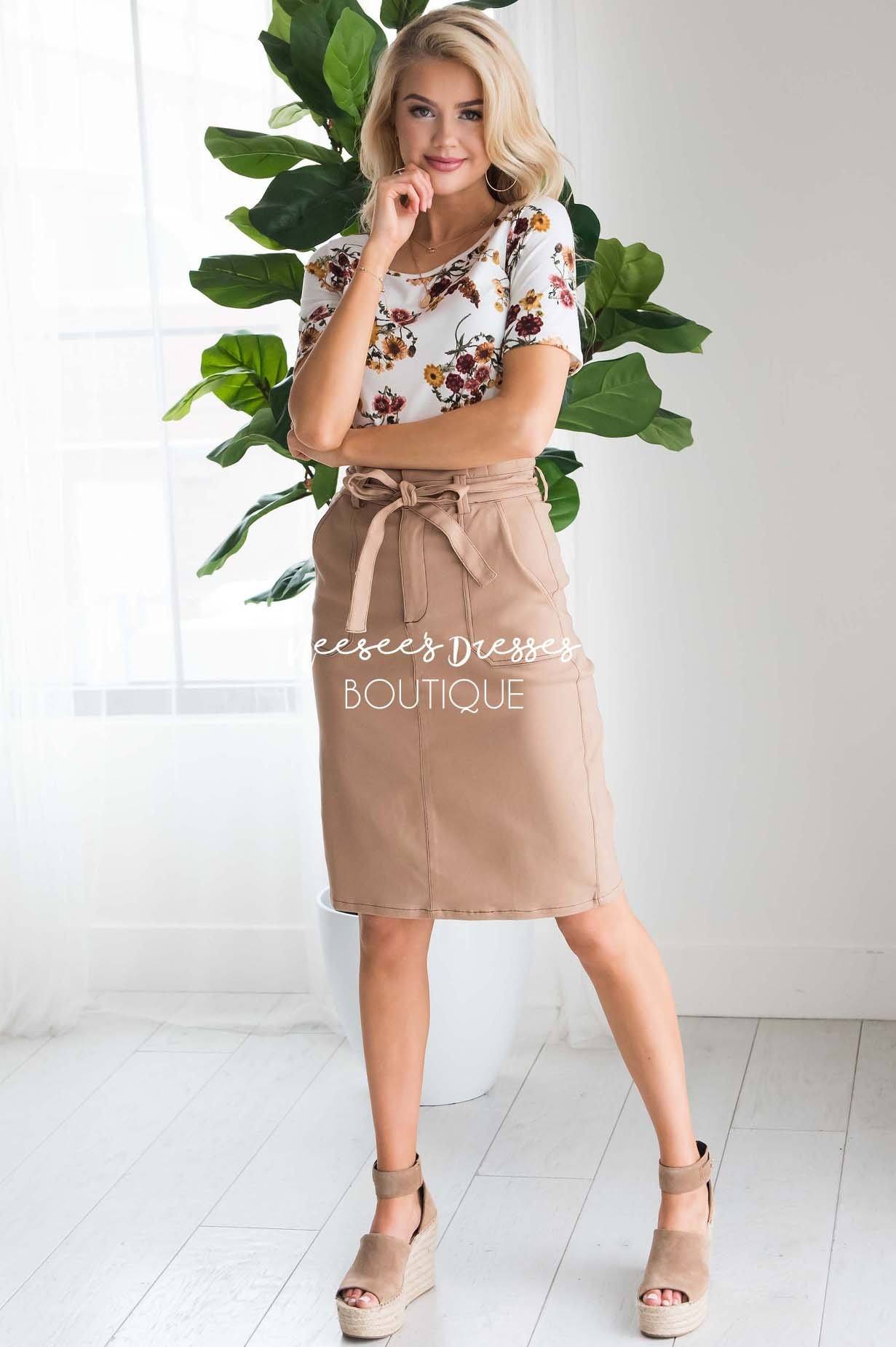 Bare Necessities Midi Tie Skirt