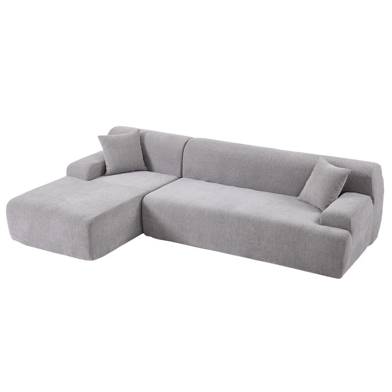 2 Piece Free Combination Modern Large L Shape Modular Sectional Sofa