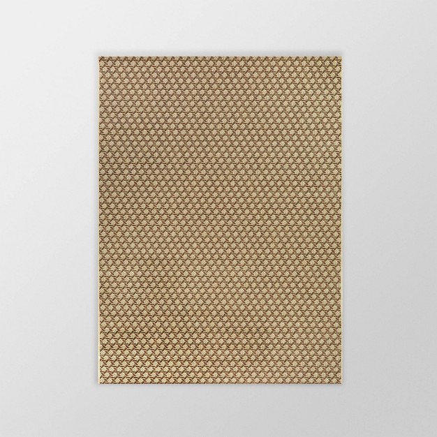 Cane Weave Outdoor Rug Tan