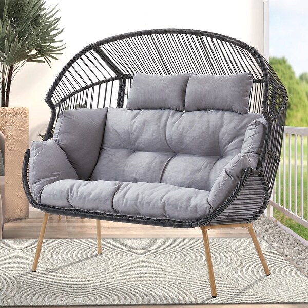 2 Person Outdoor Patio Double Egg Chair