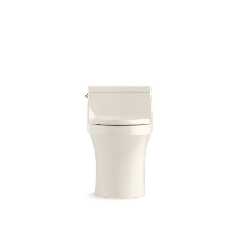 KOHLER San Souci 1-Piece 1.28 GPF Single Flush Elongated Toilet in Biscuit K-5172-96