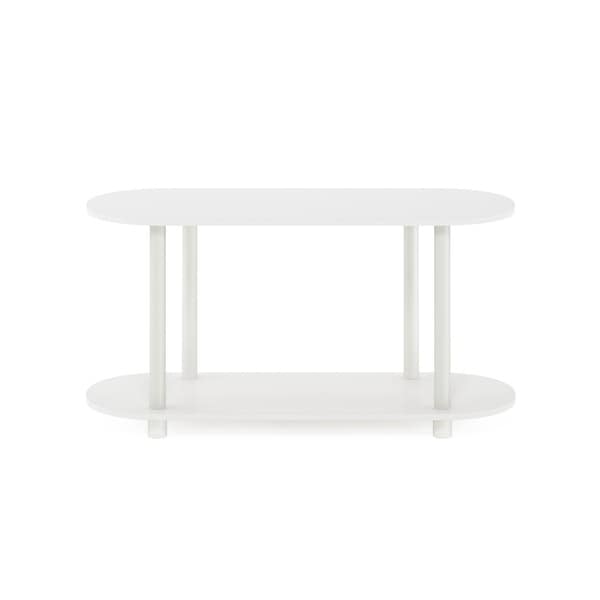 Furinno Turn-N-Tube No Tools Modern Oval Side Table