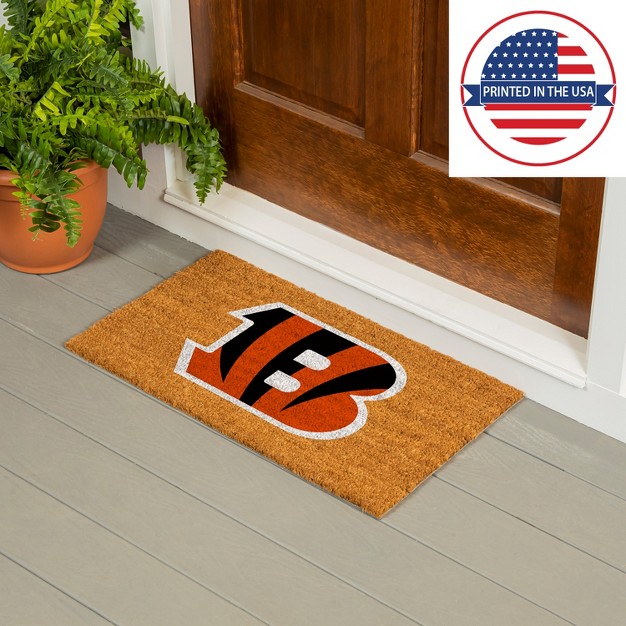 Evergreennflcleveland Browns Logo Natural Coir 28 X 16 Inches Indoor Outdoor Doormat