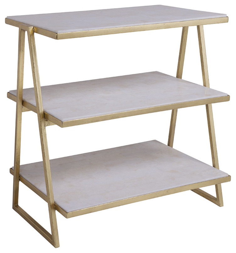 Cumulus Triangular Tier Table   Contemporary   Side Tables And End Tables   by Lexington Home Brands  Houzz