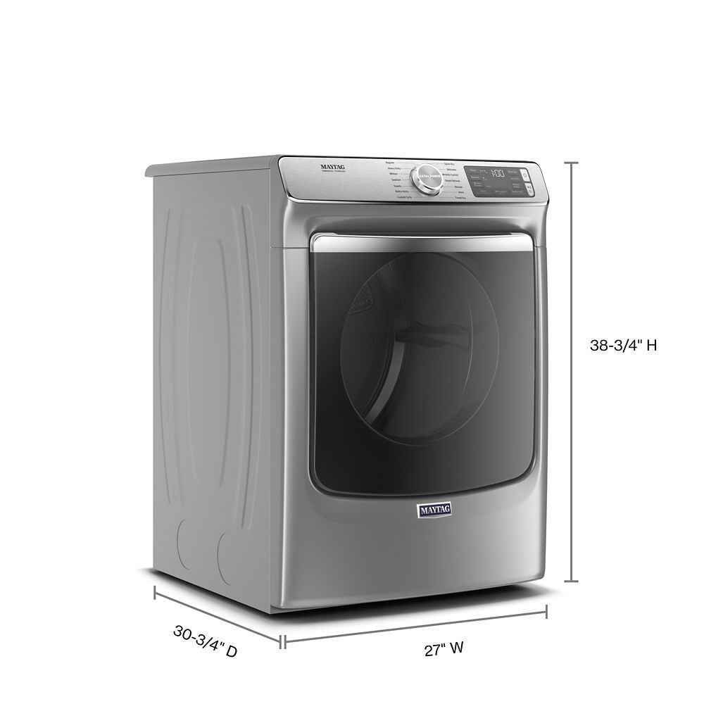 Maytag MED8630HC Smart Front Load Electric Dryer With Extra Power And Advanced Moisture Sensing With Industry-Exclusive Extra Moisture Sensor - 7.3 Cu. Ft.