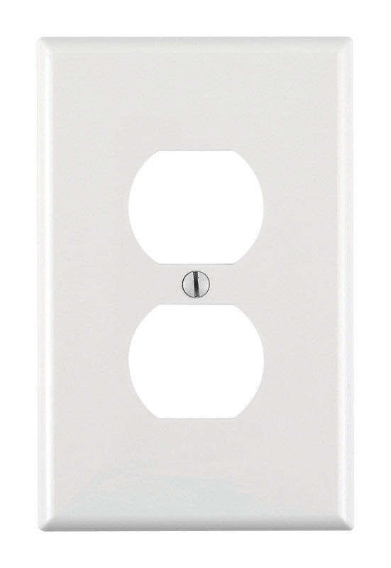 WALLPLATE DUPLEX 1G WHT