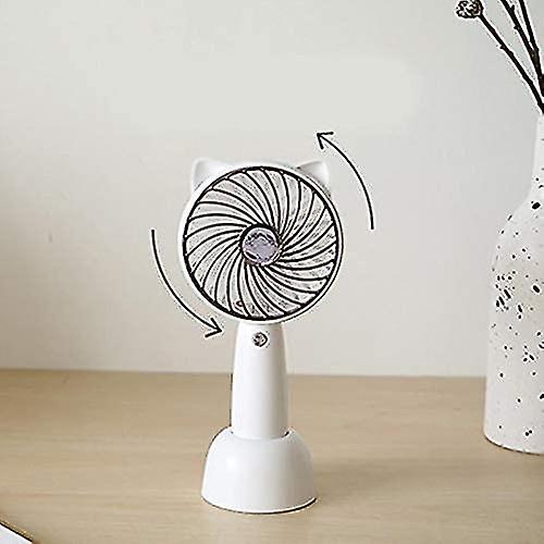 Mini Usb Hand Fan Handheld Fan Cute Small Quiet Table Fan With Suction Cup Desktop For Men And Women Student 3 Speed Adjustable