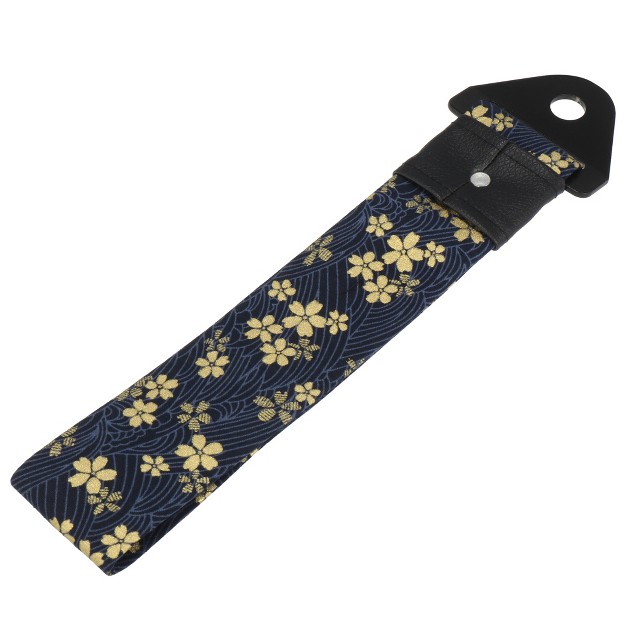 Unique Bargains 1 Set Car Tow Strap Ancient Japanese Element Belt Cherry Blossom Pattern Blue