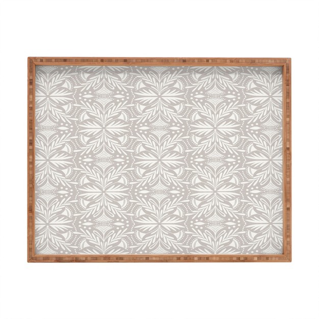 Heather Dutton Lenox Stone Rectangle Bamboo Tray Deny Designs