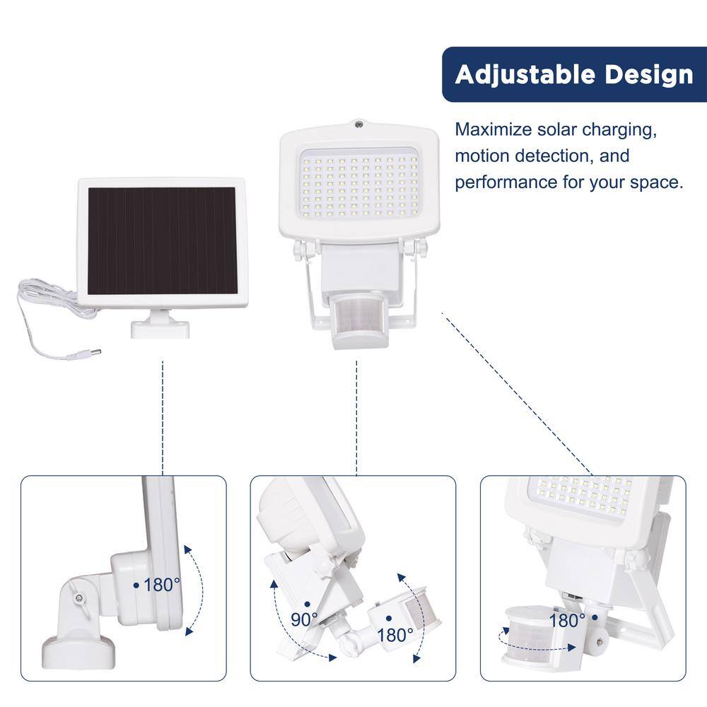 Westinghouse Solar 2000 Lumens White LED Motion Activated Single Head Flood Light (2-Pack) SR33AA01H‐06-2