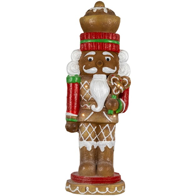 Led Lighted Gingerbread Nutcracker Christmas Figurine