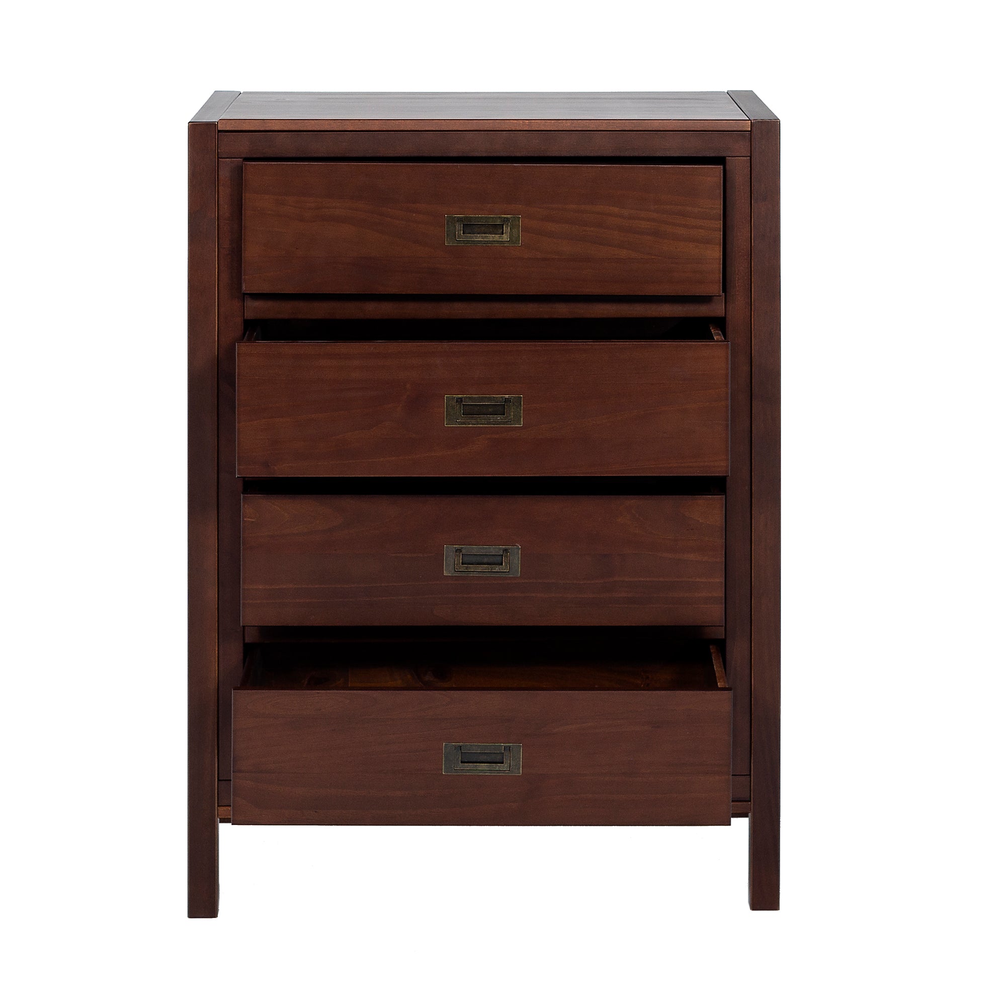 Chateau Lyon Annabelle Four Drawer Solid Wood Walnut Dresser