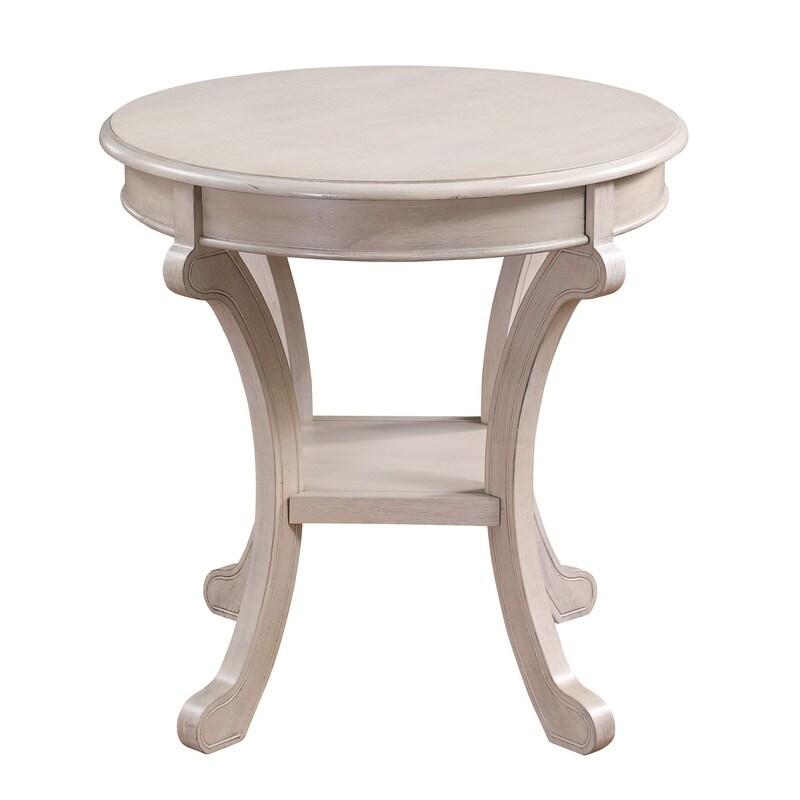 Vermont Accent Table  Side Table Antique Cream