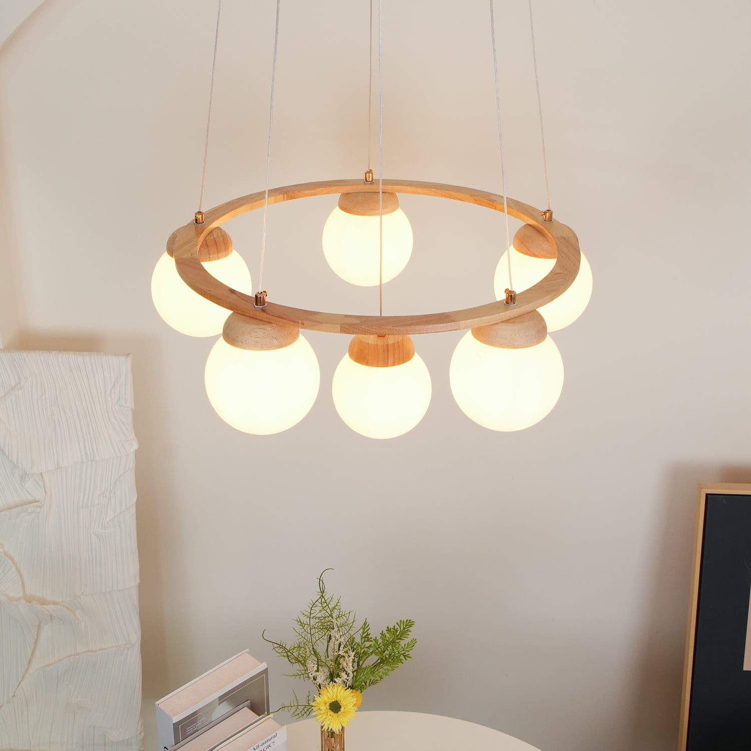 Miira Wood Chandelier