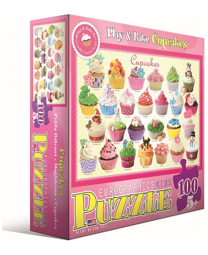 Eurographics Play and Bake Cupcakes - 100 Piece Puzzle