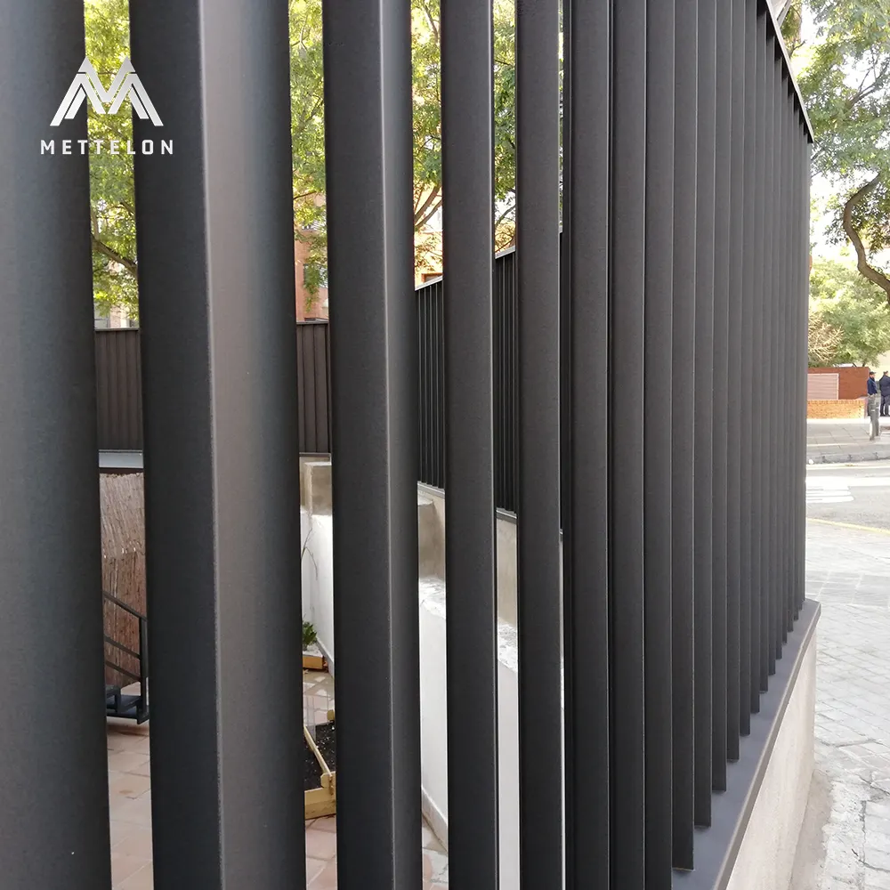 Premium Waterproof Aluminum Fences metal Fence Panels with vertical blade aluminium For Garden Fencing Direct from Manufacturer