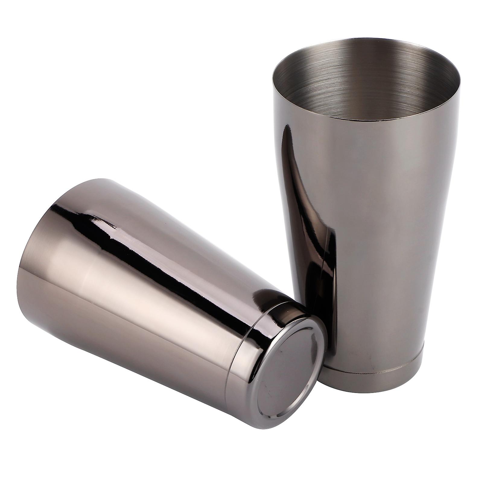 304 Stainless Steel Cocktail Shaker Mixer Wine Boston Shaker For Bartender Drink Party Bar Toolblack Plated With Thickened Base