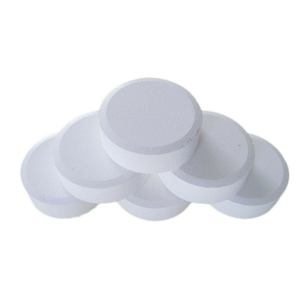 50pcs Multifunctional White Chlorine Tablets For Hot Tub Swimming Pool Spa Clean