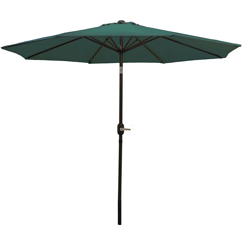 Sunnydaze 9' Patio Market Umbrella With Tilt And Crank