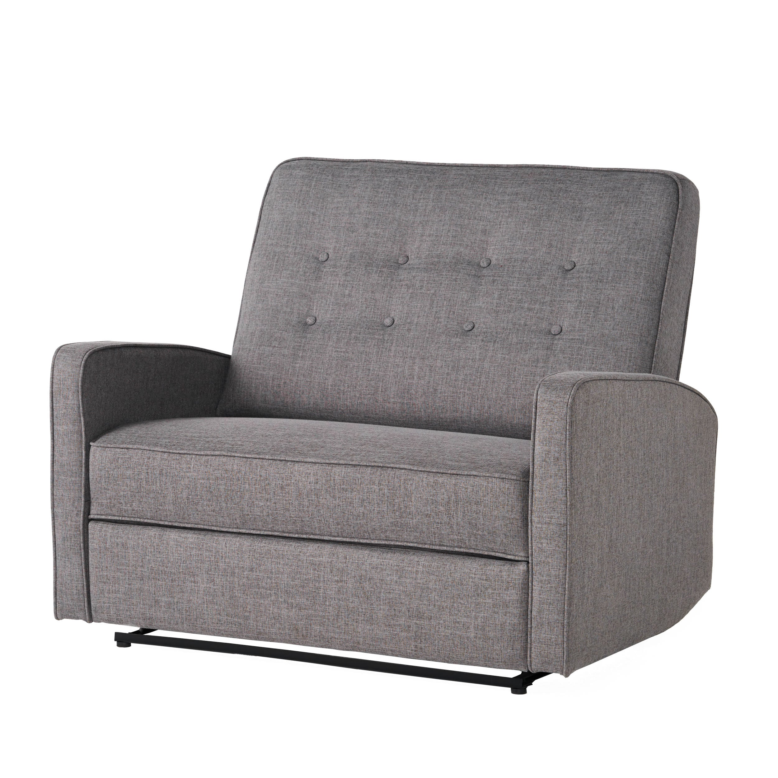 Callade Buttoned Fabric Reclining Loveseat