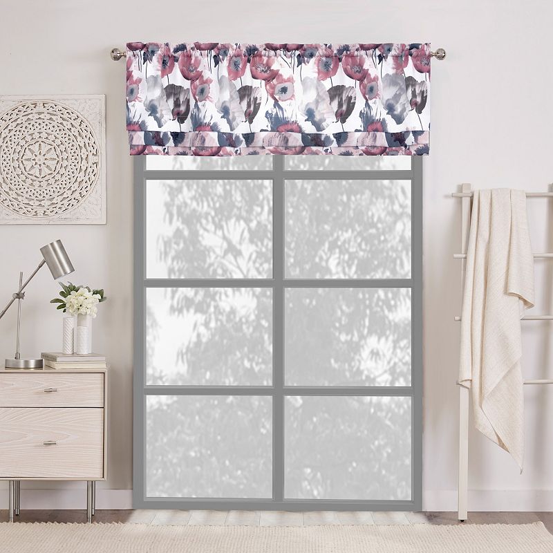 Achim Poppy Field Window Curtain Valance