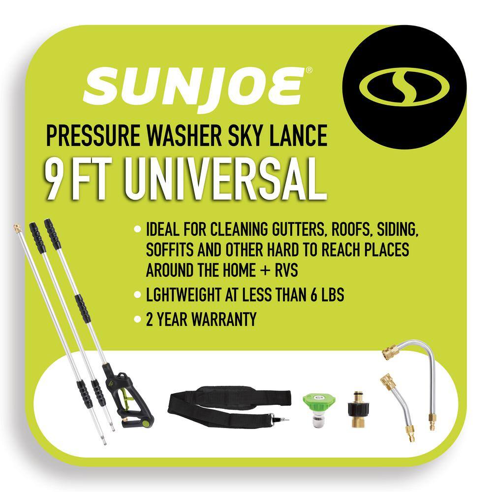 Sun Joe 4000 PSI 9 ft. Universal Pressure Washer Extension Wand Sky Lance SPX-SRL9