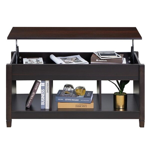 Lift Top Coffee Table Dining Table for Office， Small Apartment