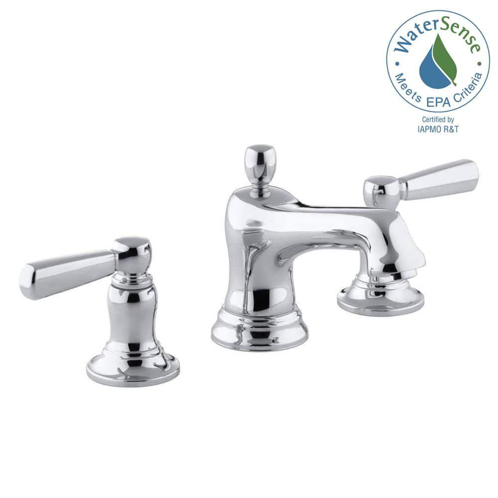 KOHLER Bancroft 8 in Widespread 2Handle LowArc Bathroom Faucet in Chrome