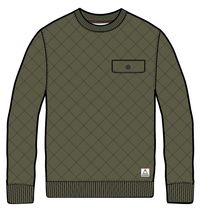 Fungi Quilted Sweatshirt - Khaki