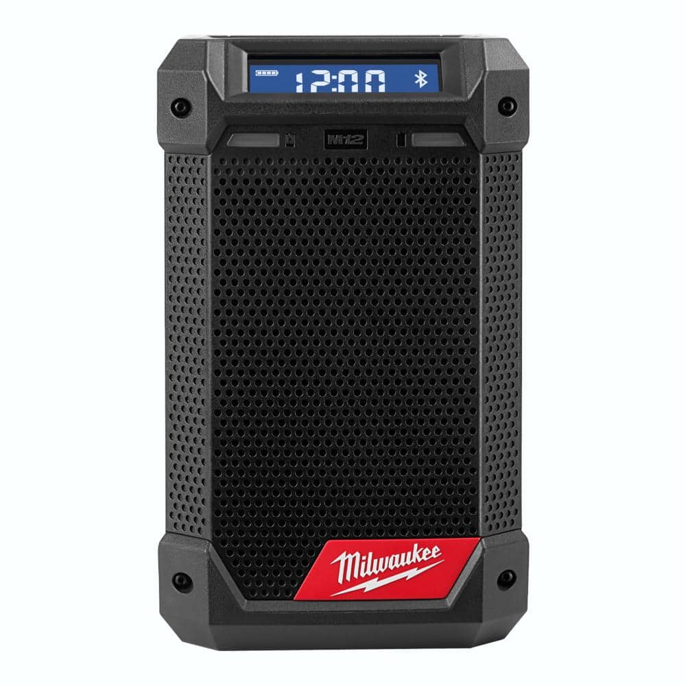 Milwaukee 2951-20 M12 12-Volt Lithium-Ion Cordless Bluetooth/AM/FM Jobsite Radio with Charger