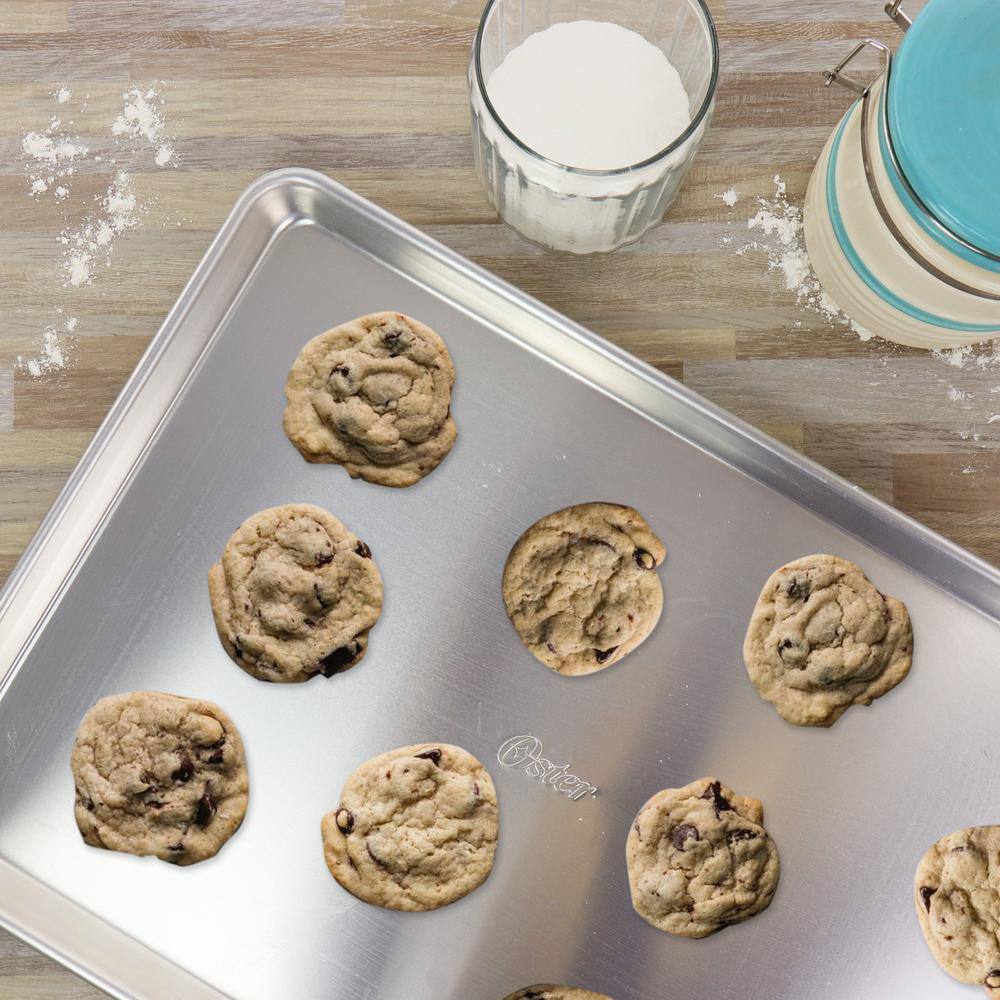 Oster 17 in. x 12 in. Baker's Glee Aluminum Cookie Sheet 985115190M